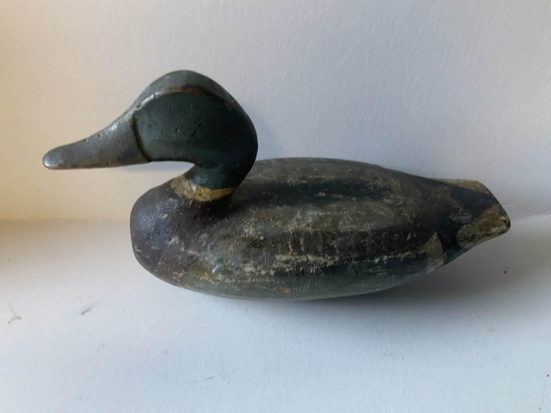 Antique wooden duck or mallard hunting decoy (1 of 5)