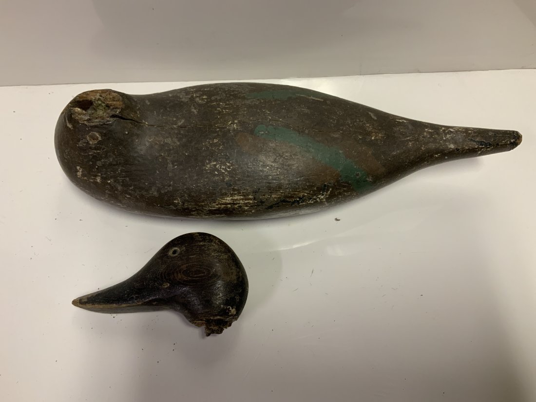 Antique wooden duck decoy. Needs repair (0115) on Jun 17, 2022 San