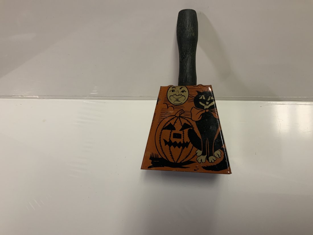 Antique 1940s Halloween toy bell noise maker (1 of 5)