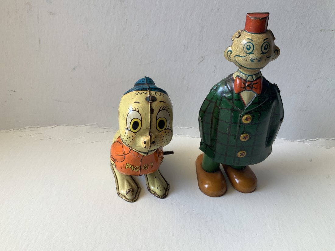 Lot of 2 tin litho toys Marx J. Chein (1 of 6)