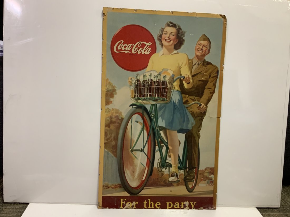 26 x 16 inch card stock Coca Cola Advertising sign (1 of 6)