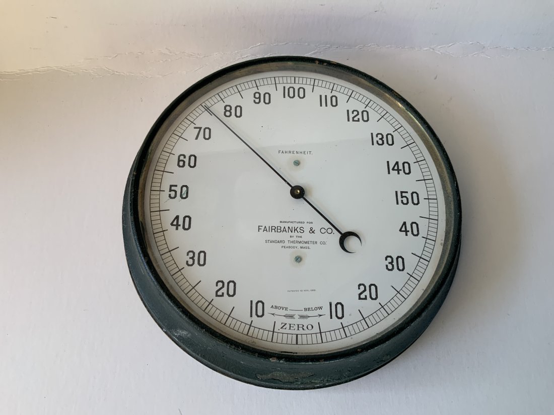 Antique advertising standard thermometer Fairbanks and Co. (1 of 4)
