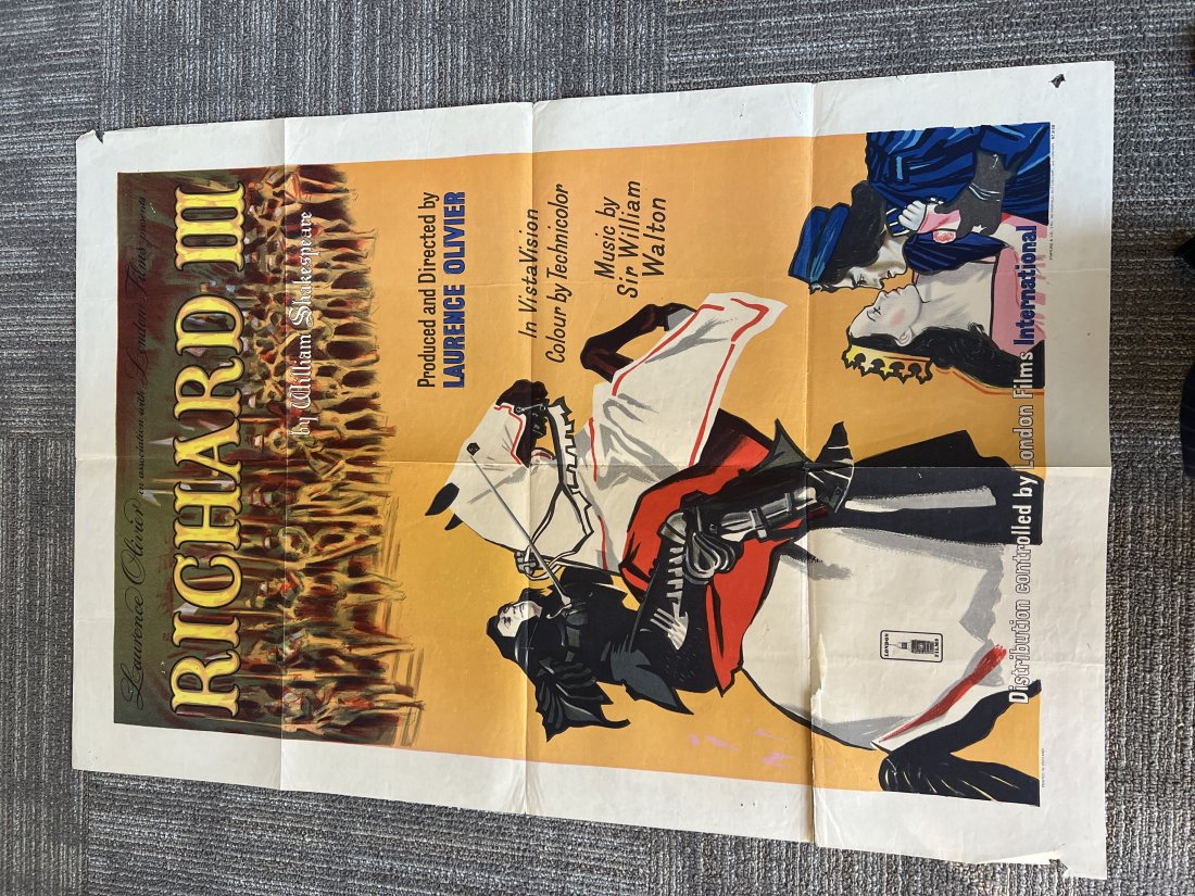 Richard III By William Shakespeare London Films One Sheet Movie Poster (1 of 5)