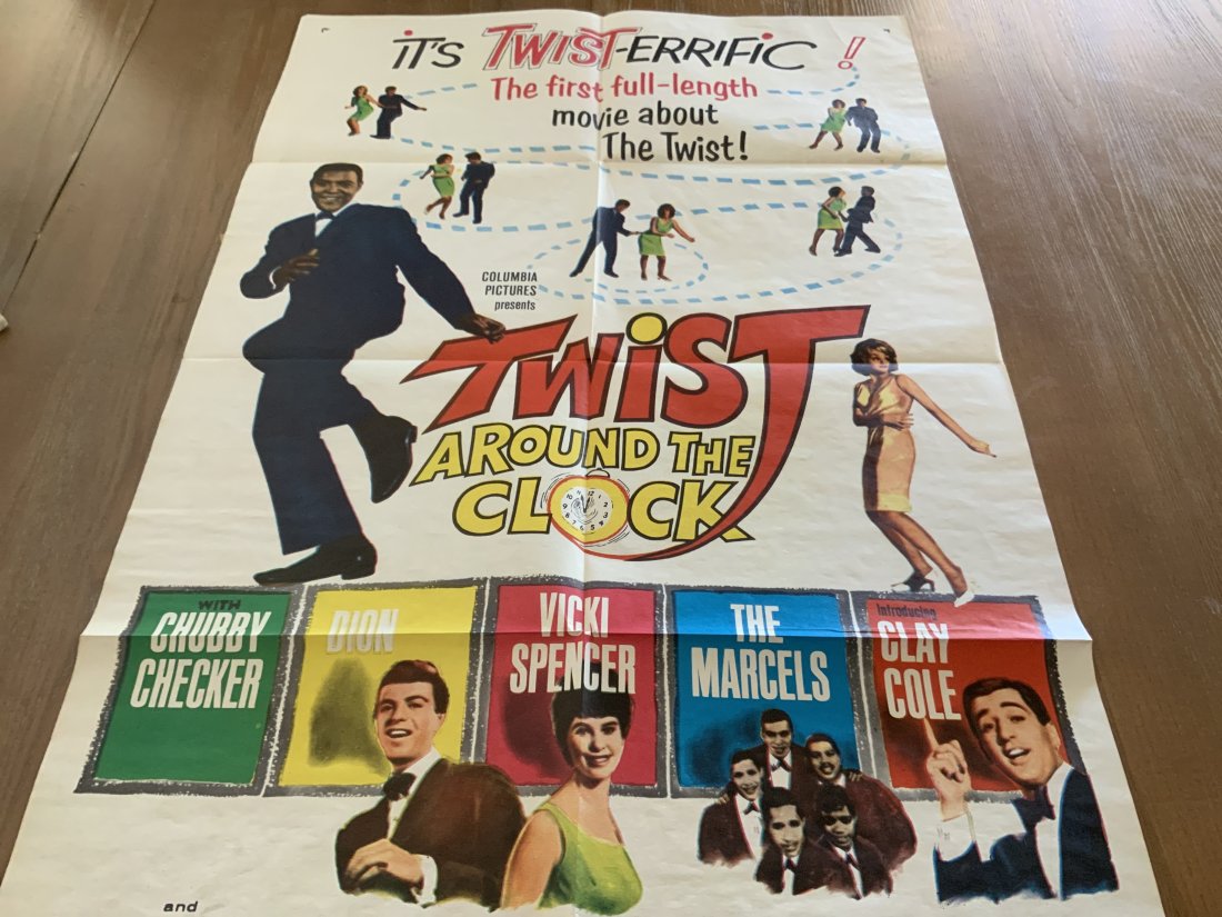 1961 Twist around the Clock one sheet movie poster (1 of 6)