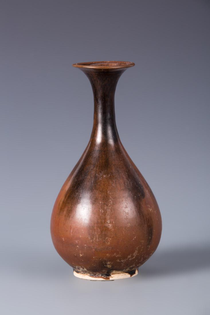 DING WARE PERSIMMON GLAZED YUHUCHUN VASE (1 of 10)