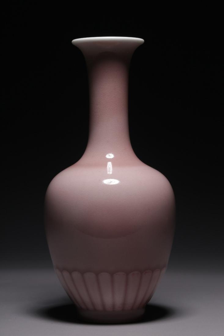 COWPEA RED GLAZED PETAL-ENGRAVED VASE (1 of 6)