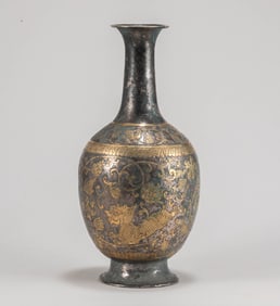 Tang Dynasty silver gilded vase