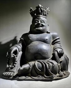 Ming Dynasty Bronze Maitreya Statue