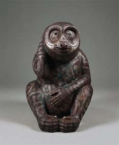 Warring States Bronze Coined Gold and Silver Monkey