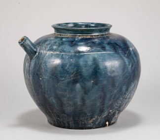 Tang Dynasty Blue Glazed Pot