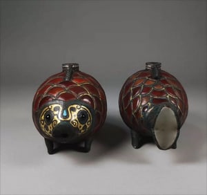 Warring States Bronze Inlaid Agate Fish