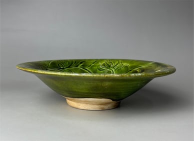 Tang Dynasty Green Glazed Plate