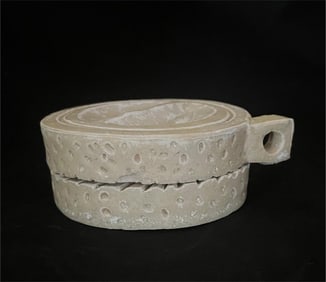 Tang Dynasty Gongxian Kiln White Porcelain Grinding Plate