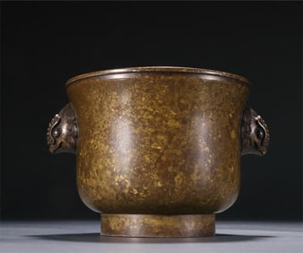 Qing Dynasty copper furnace