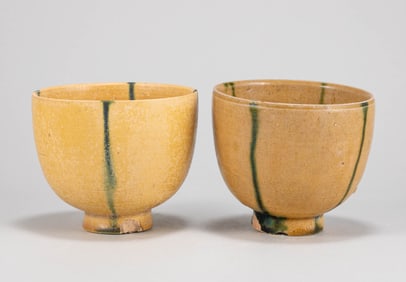 Northern Qi Yellow Glazed Three Color Cup