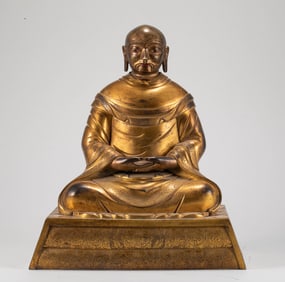 Gilded Arhat Statue of the Ming Dynasty