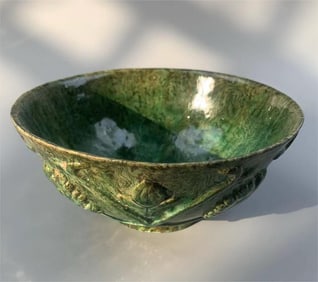 Tang Dynasty Green Glazed Bowl