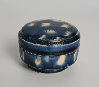 Tang Dynasty Blue Glazed Cover Box