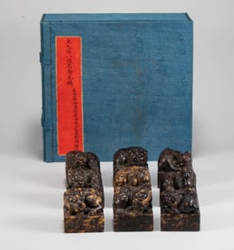 Qing Dynasty Shoushan Stone Beast Button Seal