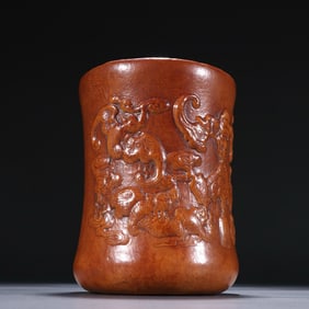 Qing Dynasty gourd and gourd utensil pen holder