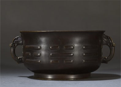 Qing Dynasty copper furnace