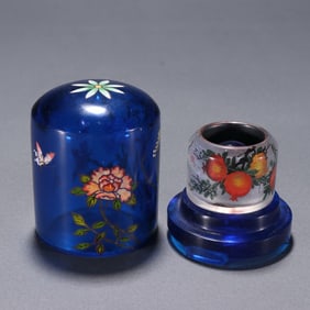 Qing Dynasty Glass Finger Box