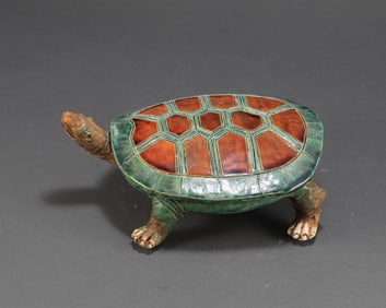Tang Dynasty Three Colored Turtle Inkstone