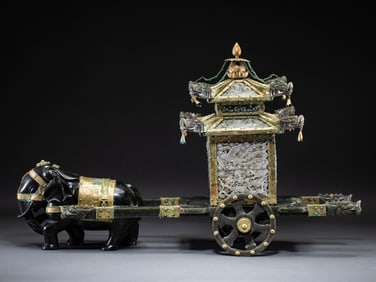Liao Dynasty White Jade Carriage