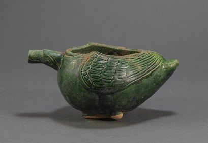 Tang Dynasty Green Glazed Cup