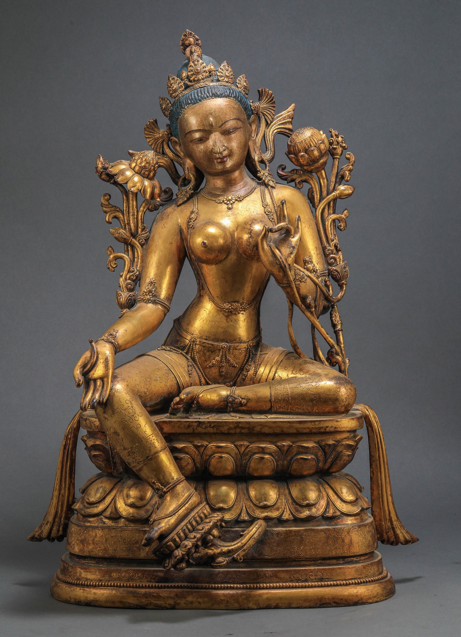 Qing Dynasty Mongolian Bodhisattva Statue (1 of 9)