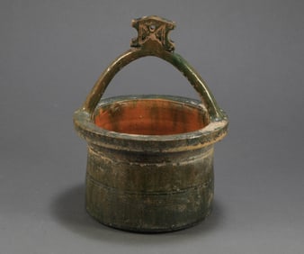 Tang Dynasty Green Glazed Basket