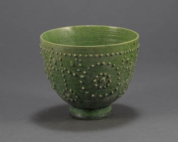 Tang Dynasty Green Glazed Cup
