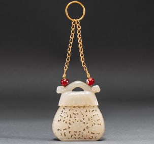 Liao Dynasty White Jade Fragrant Bag