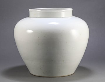 Ming Dynasty white glazed jars