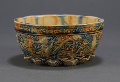 Tang Sancai washed with water