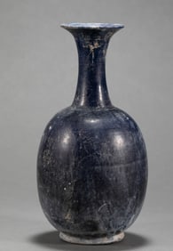 Tang Dynasty blue glazed vase