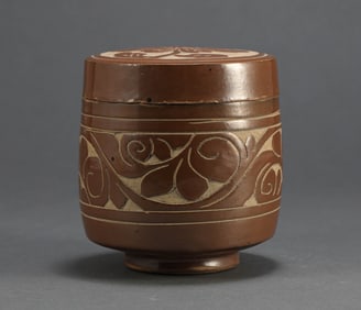 Song Dynasty sauce glazed lid box