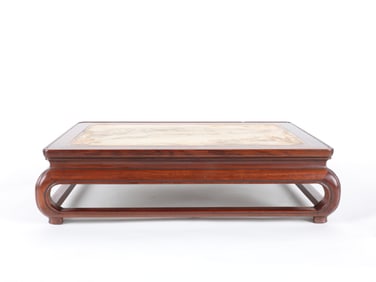 Yellow pear marble coffee table