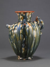 Tang Dynasty Three Colored Holding Pot
