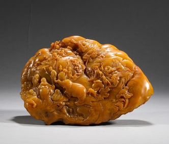 Qing Dynasty, Shoushan Tian Huangshi Character Story Ornament