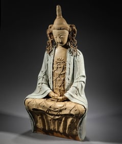Before or during the Ming Dynasty, celadon statues of Guanyin were made