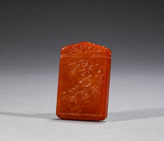 In the Qing Dynasty, beeswax floral pattern plaques