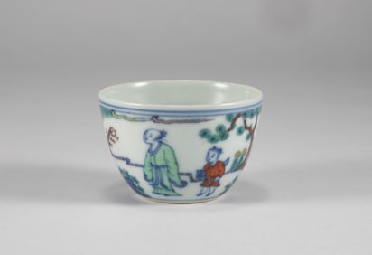 Ming Dynasty Doucai Character Cup