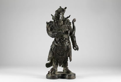 Bronze Statue of Zhao Gongming from the Qing Dynasty