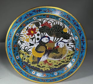 Ming Dynasty cloisonn é plates