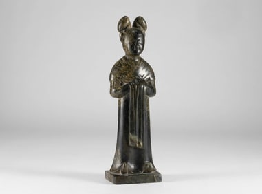 Han Dynasty Leopard Spotted Stone Maid