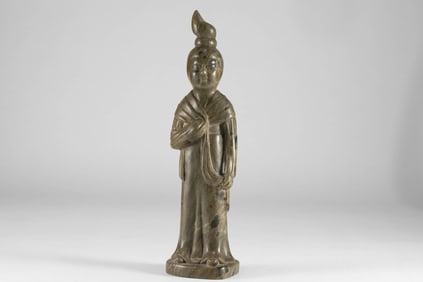 Han Dynasty Leopard Spotted Stone Maid