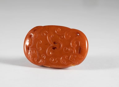 Qing Dynasty Red Dragon Honey Wax Brand