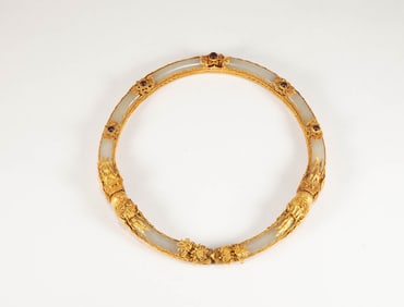 Qing Dynasty Pure Gold Collar