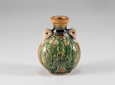 Tang Dynasty Three Talents? Flat Pot